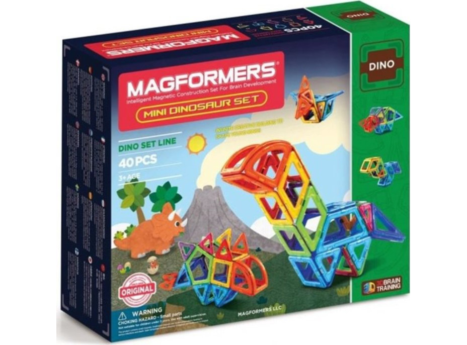 MAGFORMERS Mini Dinosaur Set 40 dílků