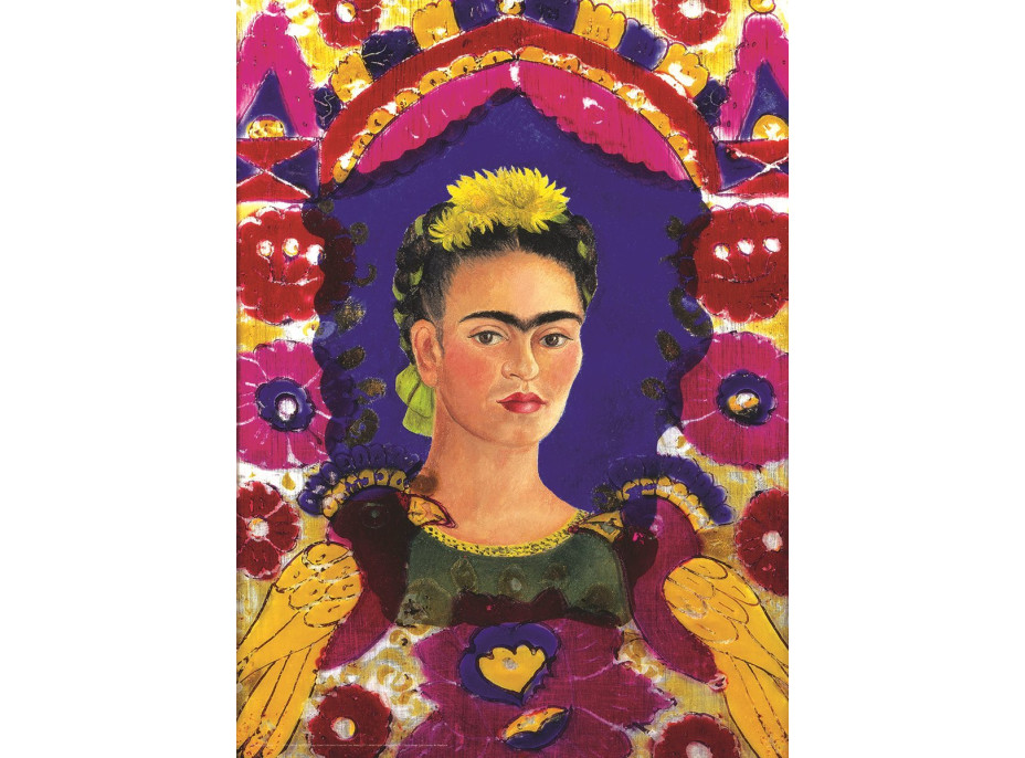 EUROGRAPHICS Puzzle Autoportrét Frida Kahlo 100 dílků