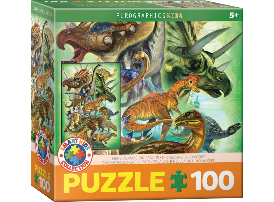 EUROGRAPHICS Puzzle Býložraví dinosauři 100 dílků