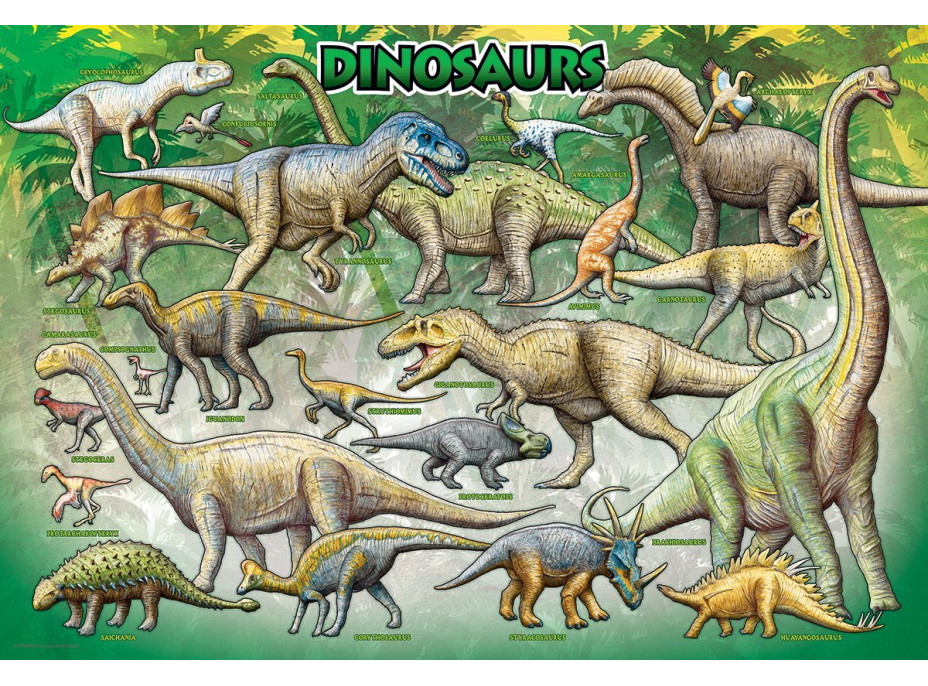 EUROGRAPHICS Puzzle Dinosauři 100 dílků