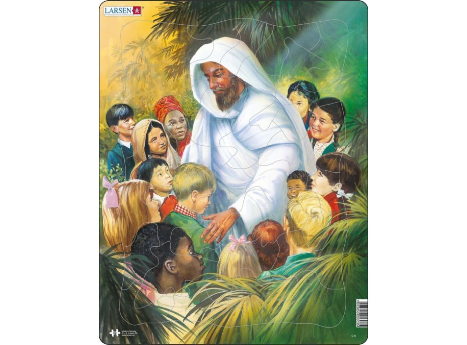 LARSEN Puzzle Ježíš s dětmi 32 dílků