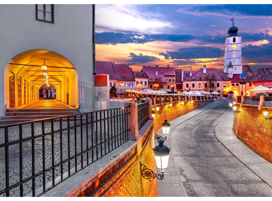 ENJOY Puzzle Malé náměstí, Sibiu, Rumunsko 1000 dílků