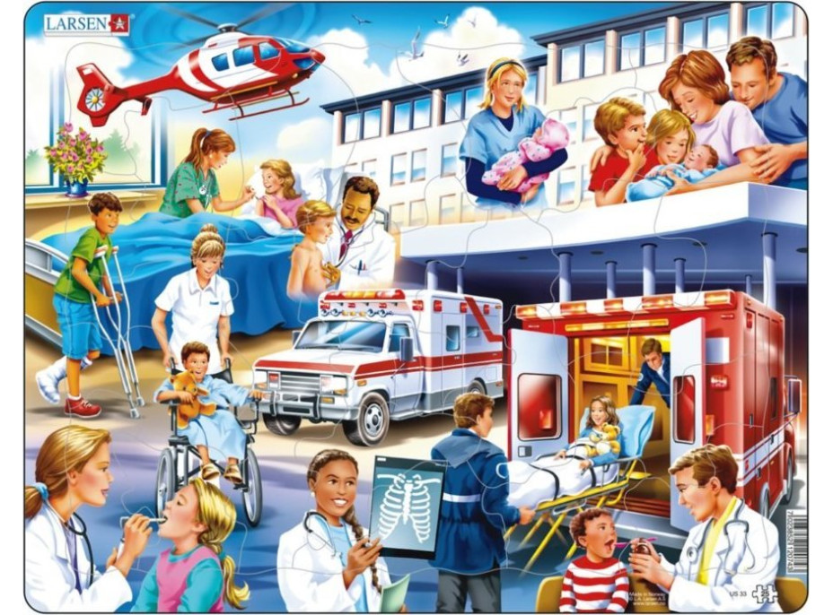 LARSEN Puzzle Nemocnice 25 dílků