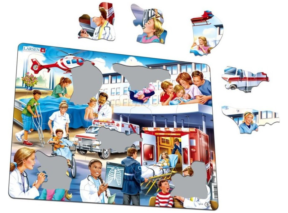 LARSEN Puzzle Nemocnice 25 dílků