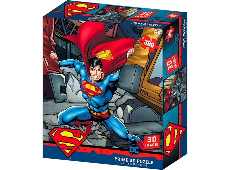 PRIME 3D Puzzle Superman 3D 300 dílků