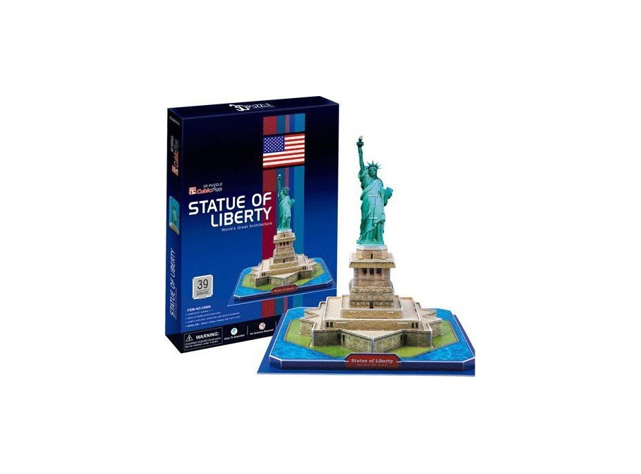 CUBICFUN 3D puzzle Socha Svobody 39 dílků