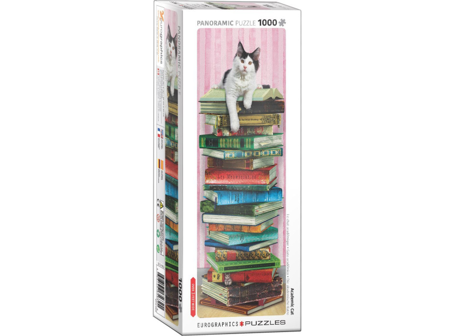 EUROGRAPHICS Vertikální puzzle Akademická kočka 1000 dílků