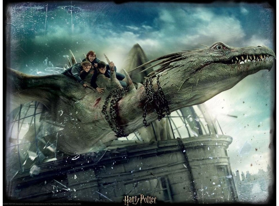 PRIME 3D Puzzle Harry Potter: Útěk z Gringottovic banky 3D XL 300 dílků