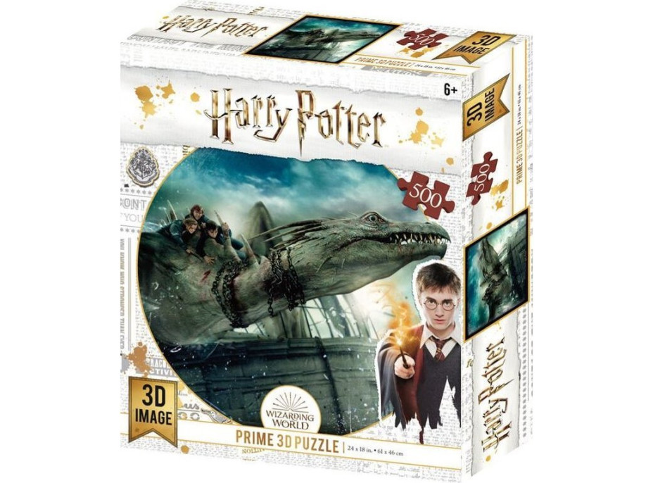 PRIME 3D Puzzle Harry Potter: Útěk z Gringottovic banky 3D XL 300 dílků