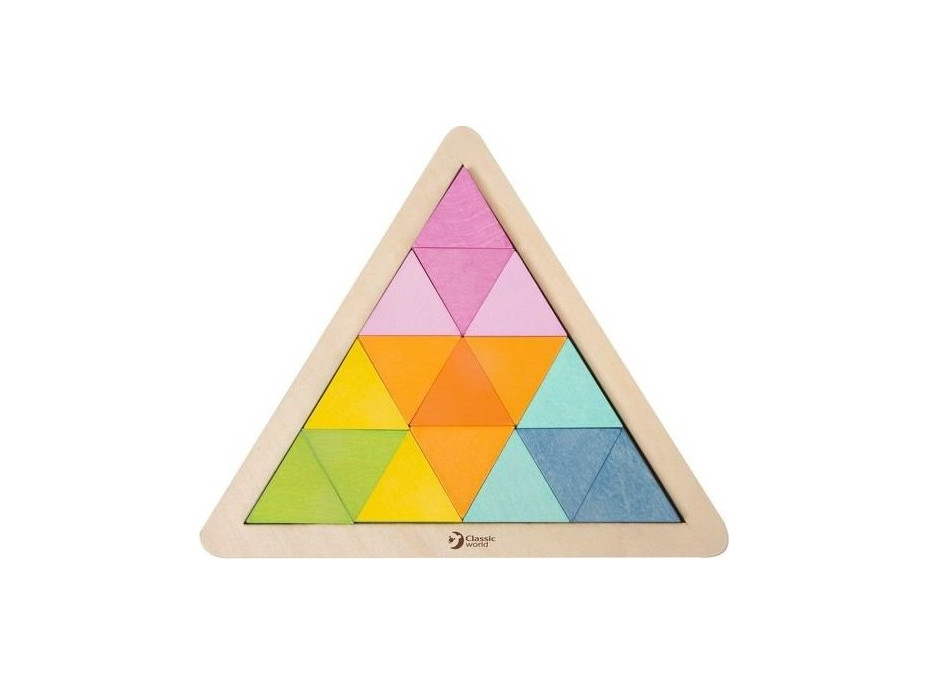 CLASSIC WORLD Dřevěná mozaika Trojúhelník