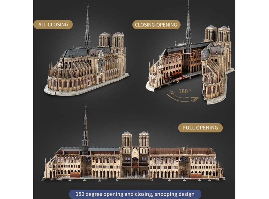 CUBICFUN 3D puzzle Katedrála Notre-Dame 293 dílků