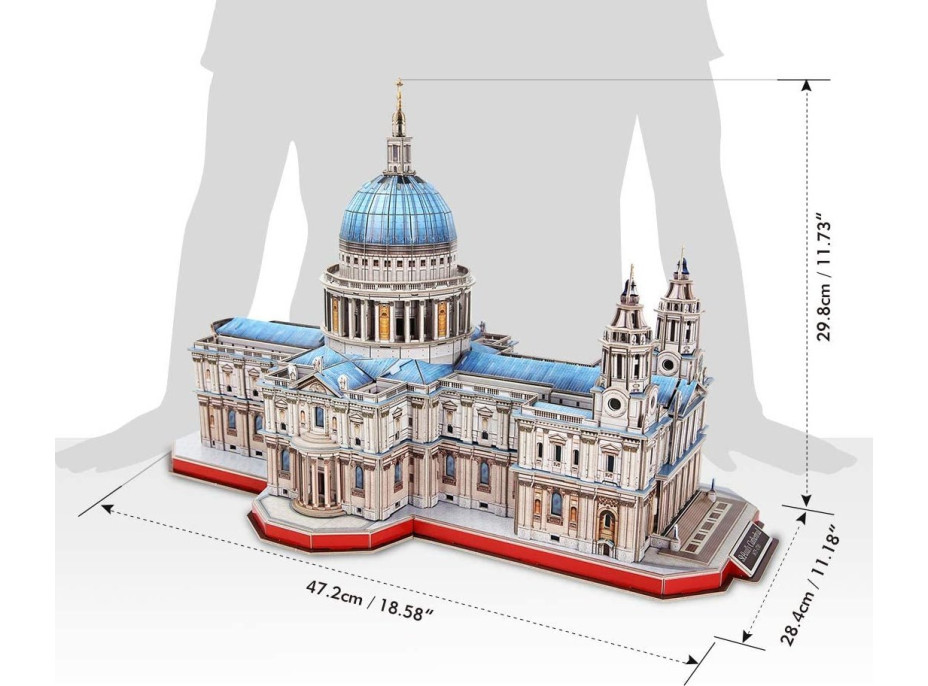 CUBICFUN 3D puzzle Katedrála svatého Pavla 643 dílků