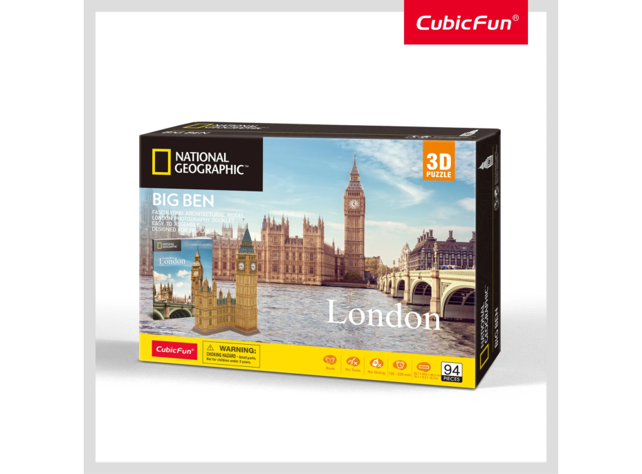 CUBICFUN 3D puzzle National Geographic: Big Ben 94 dílků