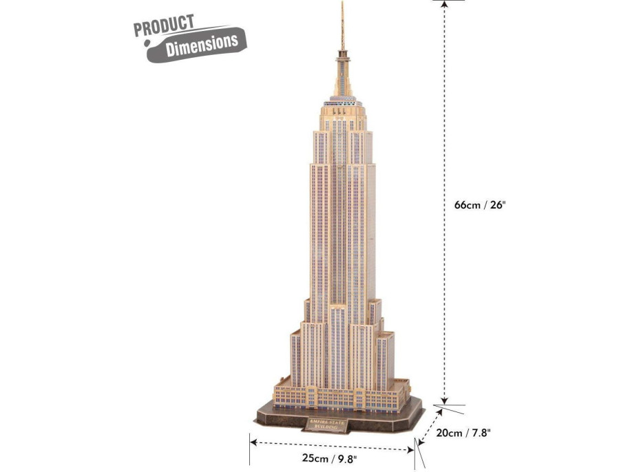 CUBICFUN 3D puzzle National Geographic: Empire State Building 66 dílků