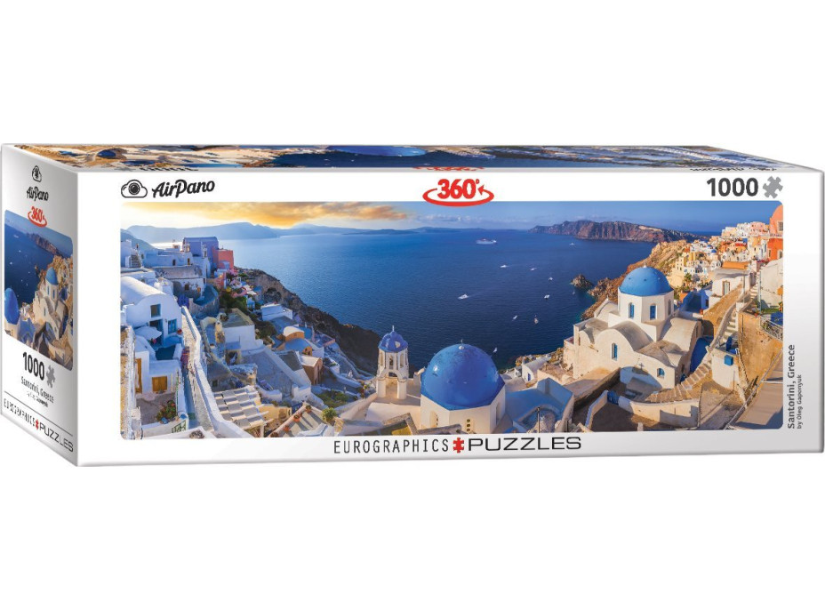 EUROGRAPHICS Panoramatické puzzle Santorini, Řecko 1000 dílků