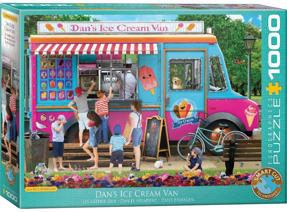 EUROGRAPHICS Puzzle Danův zmrzlinářský vůz 1000 dílků