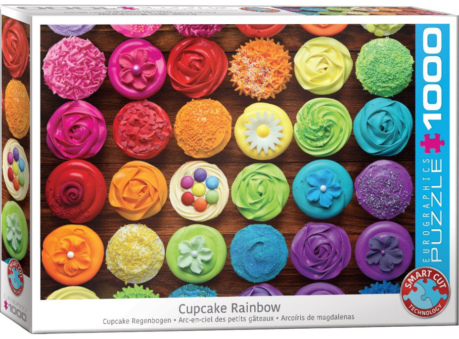 EUROGRAPHICS Puzzle Dortíková duha 1000 dílků (Cupcake)