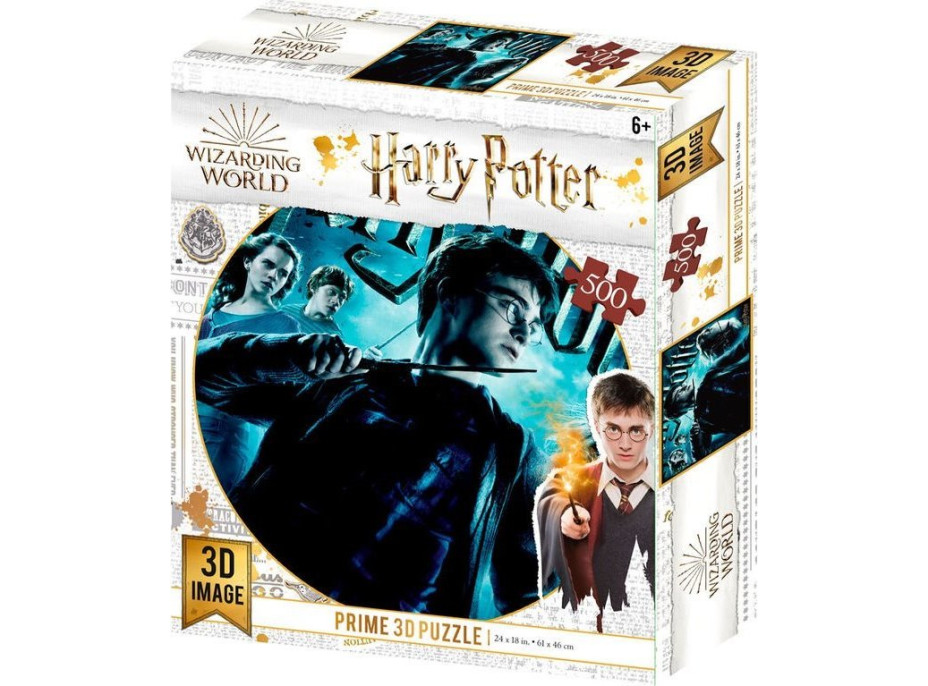 PRIME 3D Puzzle Harry Potter: Nebelvír 3D 500 dílků