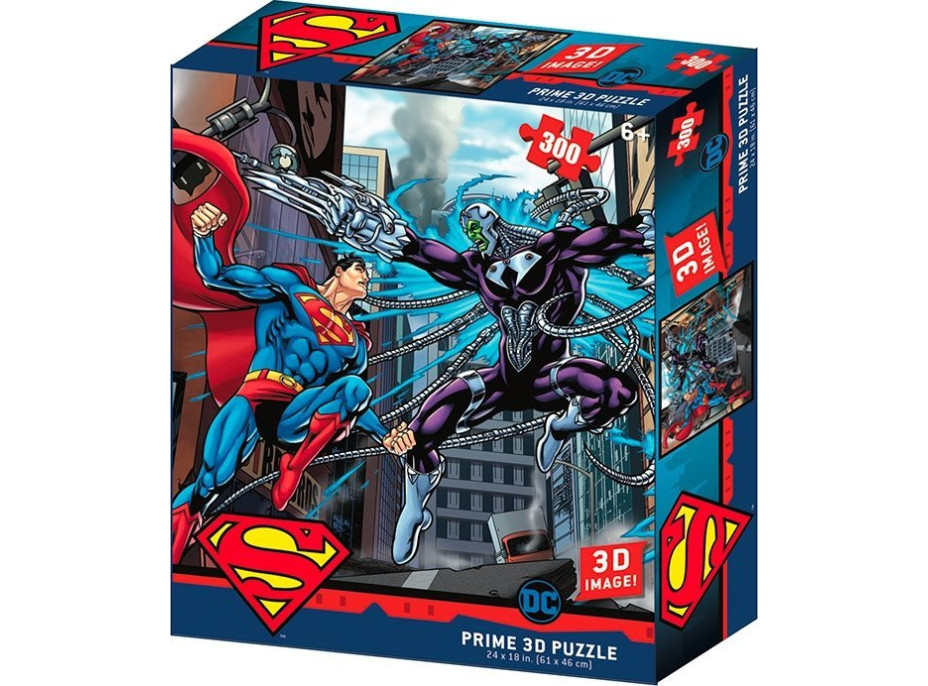 PRIME 3D Puzzle Superman vs Electro 3D 300 dílků