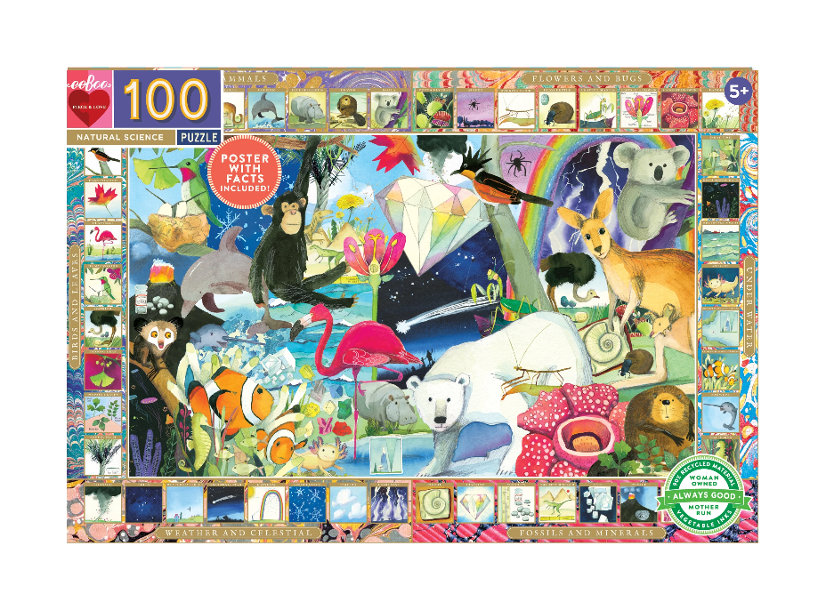 EEBOO Puzzle Umění přírody 100 dílků