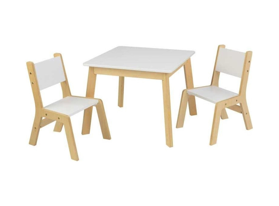 KIDKRAFT Stůl s židličkami - bílý