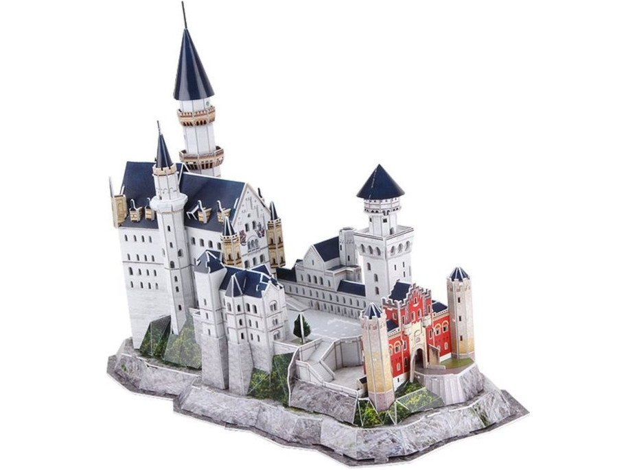 CUBICFUN Svítící 3D puzzle Zámek Neuschwanstein 128 dílků