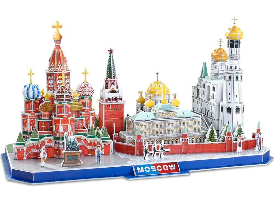 CUBICFUN 3D puzzle CityLine panorama: Moskva 204 dílků
