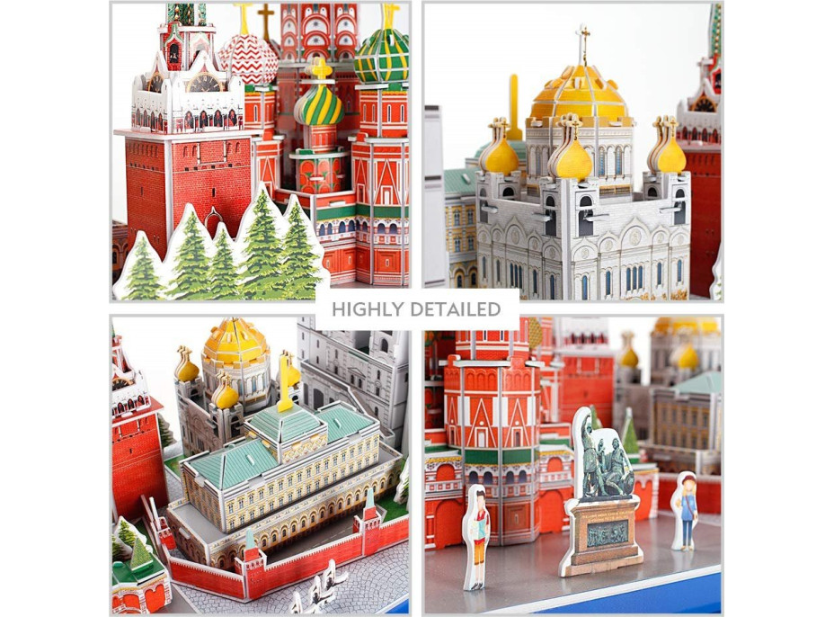 CUBICFUN 3D puzzle CityLine panorama: Moskva 204 dílků