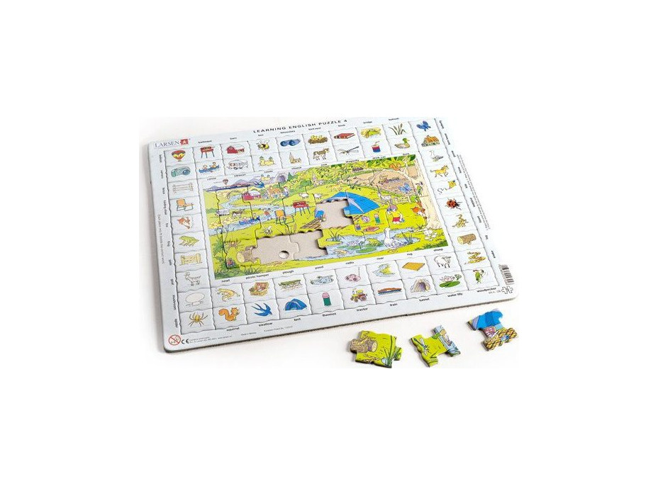 LARSEN Puzzle Angličtina 4: Prázdniny na venkově 70 dílků