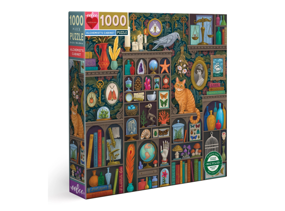 EEBOO Čtvercové puzzle Alchymistova pracovna 1000 dílků