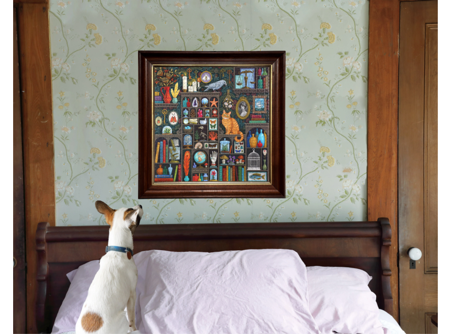 EEBOO Čtvercové puzzle Alchymistova pracovna 1000 dílků