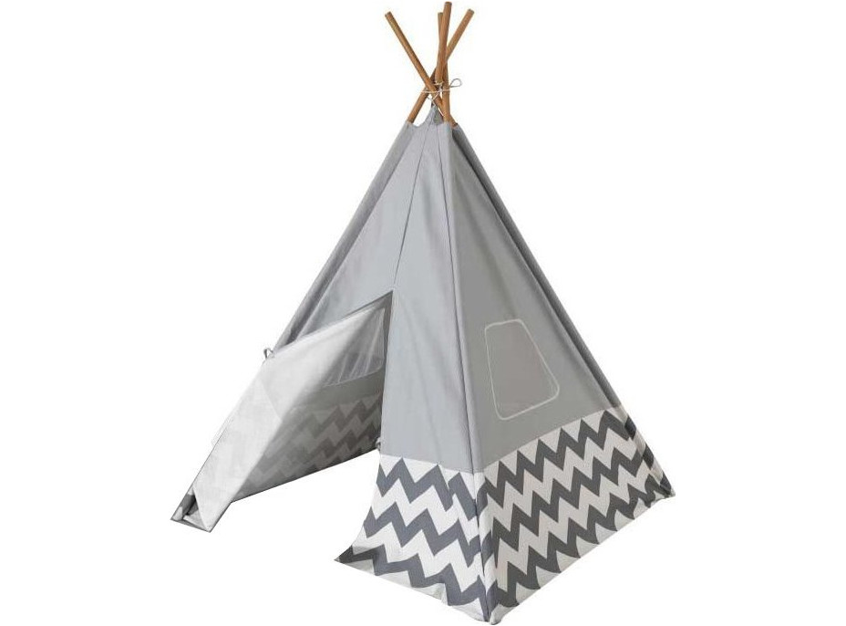 KIDKRAFT Dětský stan TEEPEE - šedý