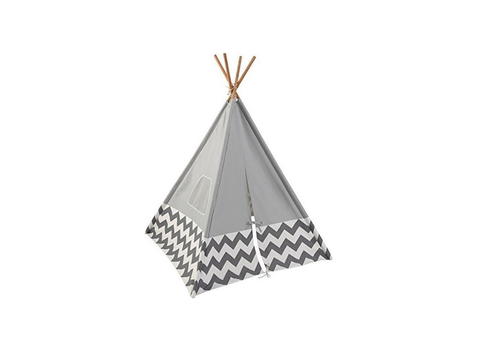 KIDKRAFT Dětský stan TEEPEE - šedý
