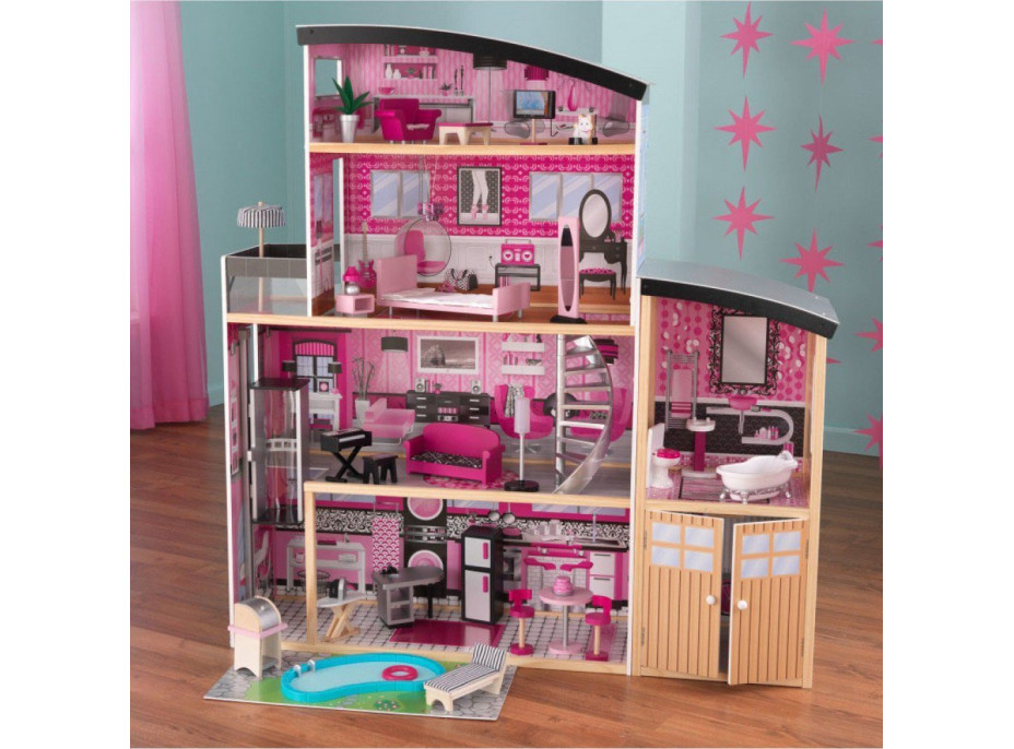 KIDKRAFT Domeček pro panenky Sparkle s vybavením