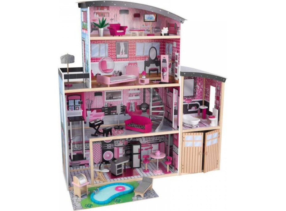 KIDKRAFT Domeček pro panenky Sparkle s vybavením