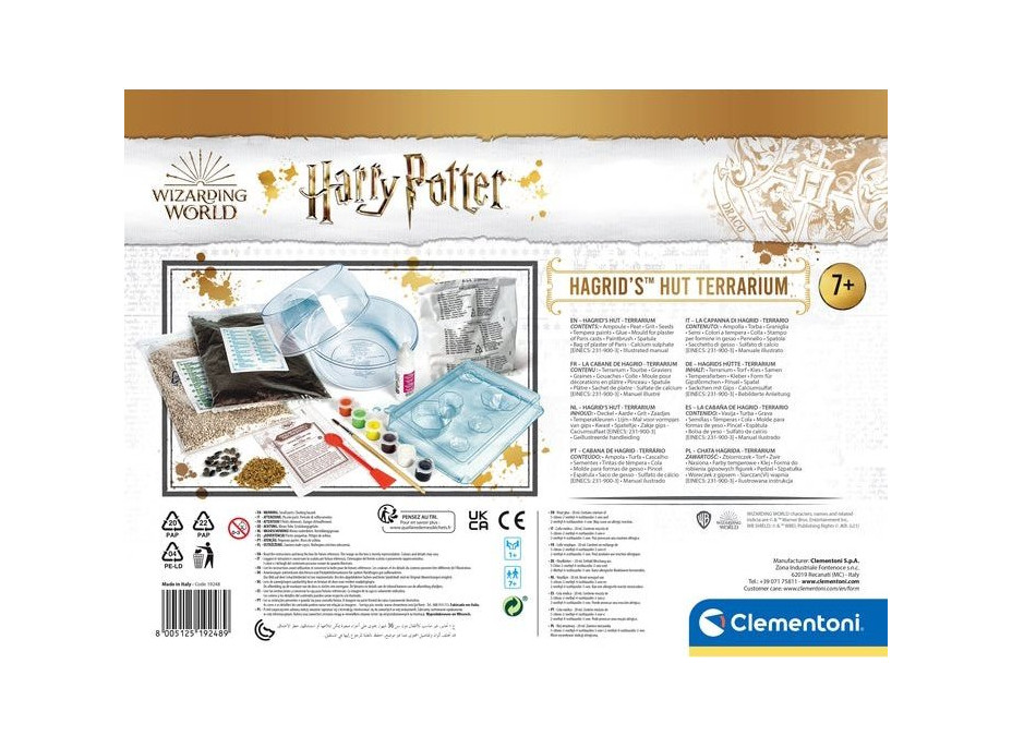 CLEMENTONI Terárium Harry Potter: Hagridova chýše