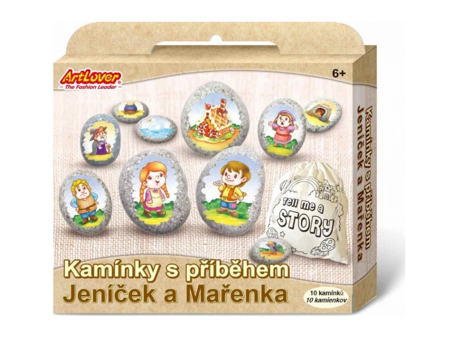 ARTLOVER Kamínky s příběhem - Jeníček a Mařenka