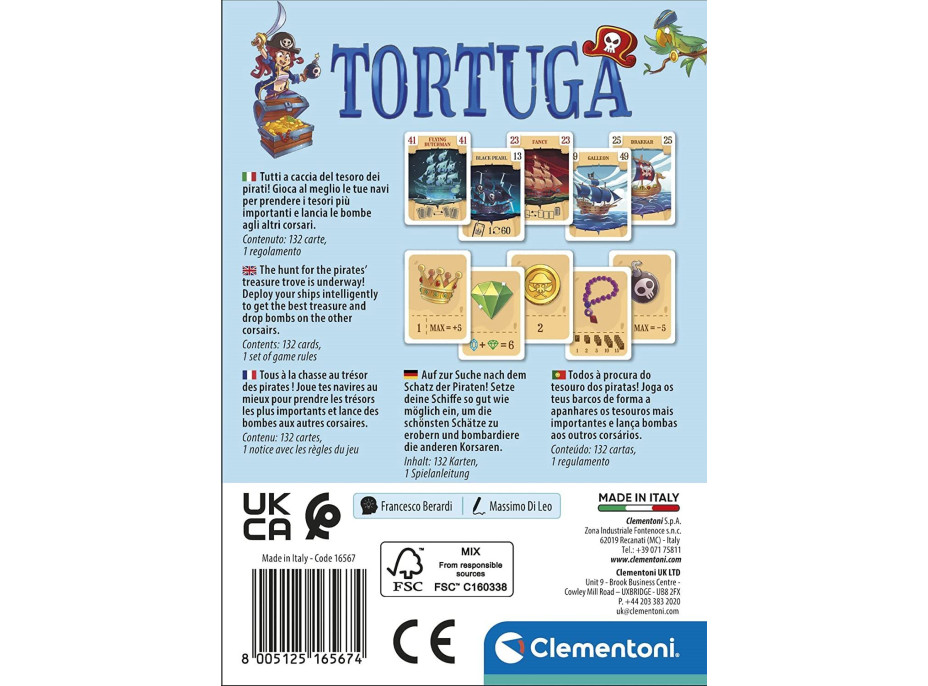 CLEMENTONI Karetní hra Tortuga