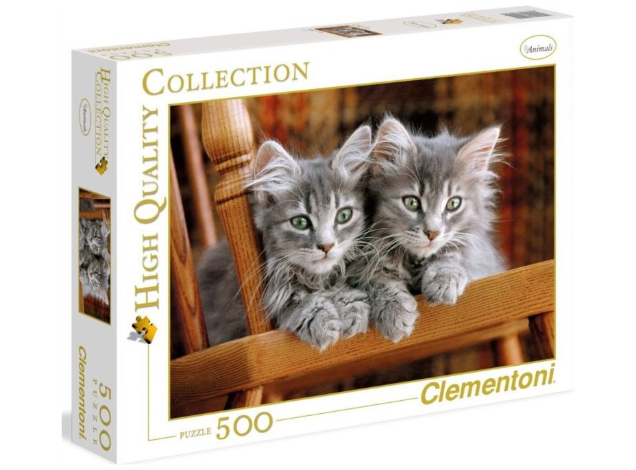 CLEMENTONI Puzzle Koťátka 500 dílků