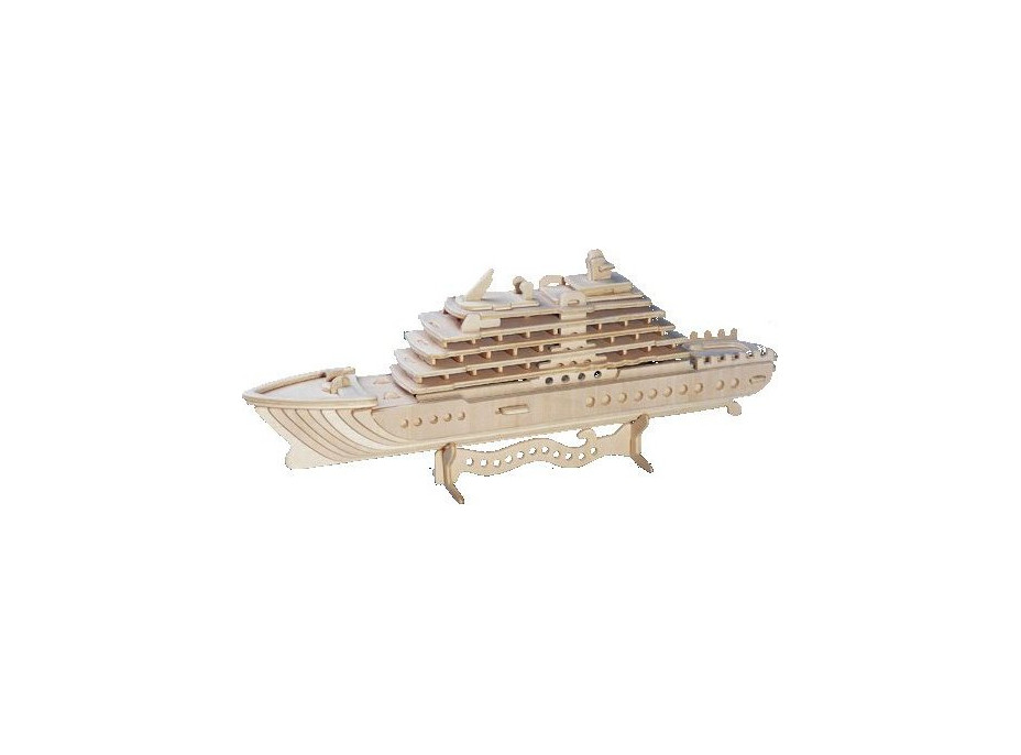 WOODEN TOY , WCK 3D puzzle Luxusní jachta