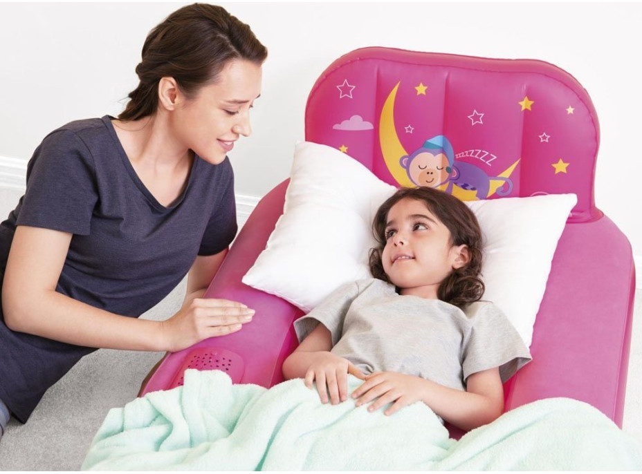 FISHER-PRICE Nafukovací lůžko s projektorem - růžové