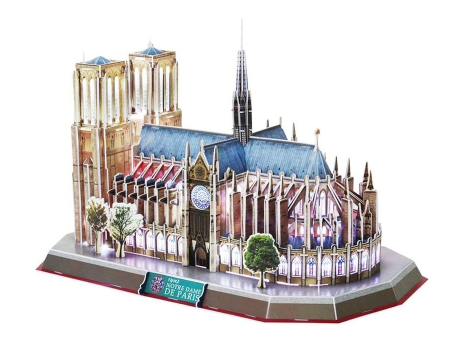 CUBICFUN Svítící 3D puzzle Notre Dame 149 dílků