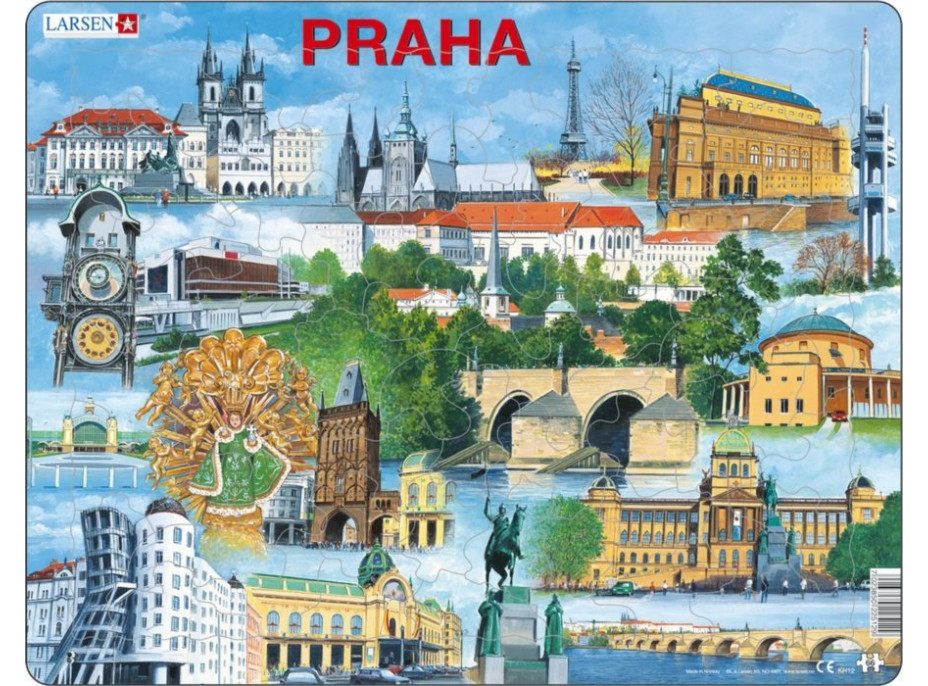 LARSEN Puzzle Praha 66 dílků