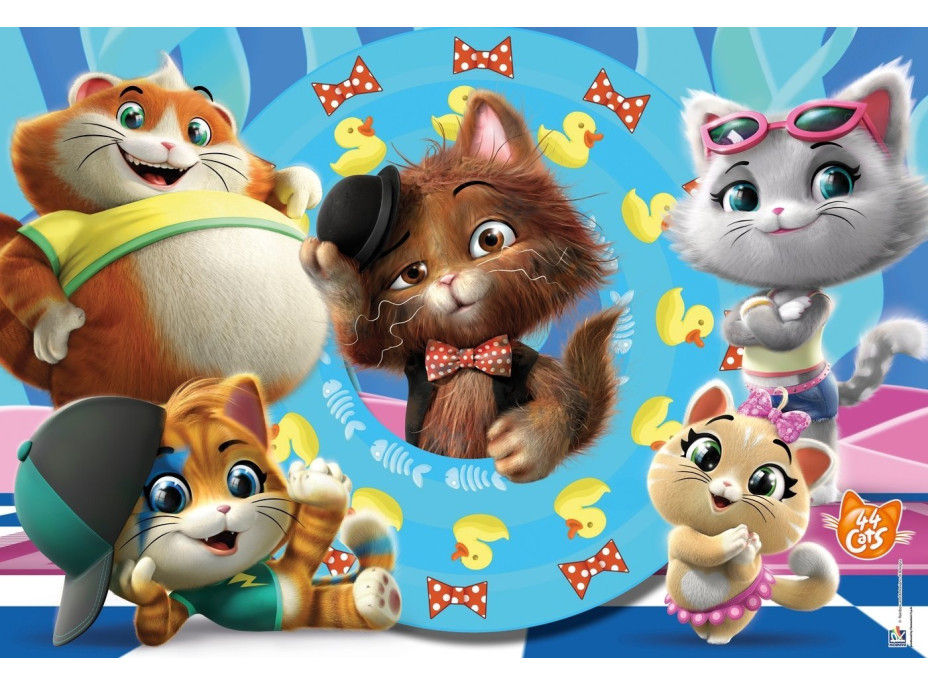 CLEMENTONI Puzzle 44 koček MAXI 60 dílků