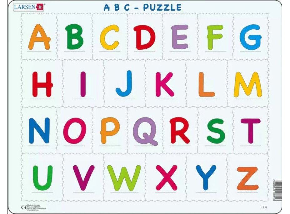 LARSEN Puzzle Abeceda - velká písmenka 26 dílků