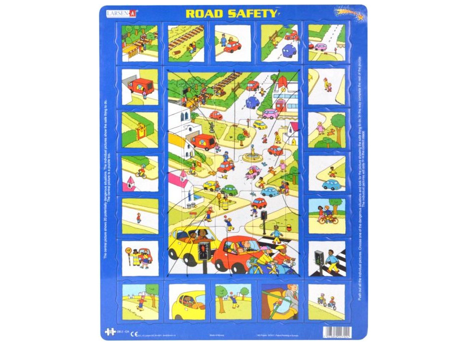 LARSEN Puzzle Bezpečnost na silnici 35 dílků