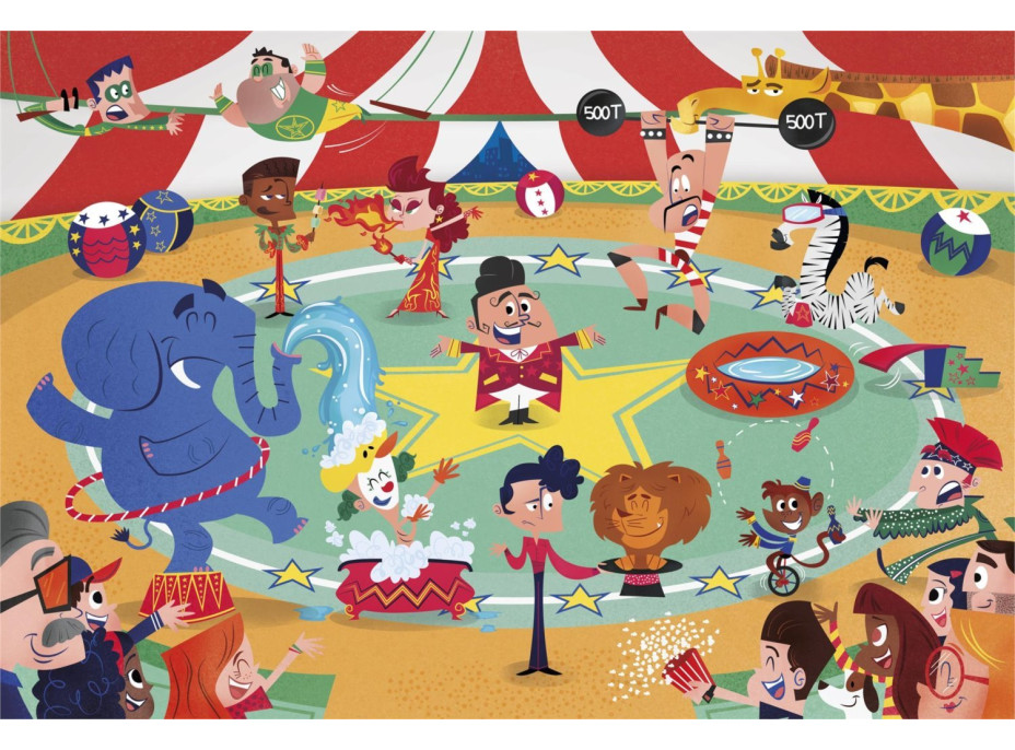 CLEMENTONI Puzzle Cirkus MAXI 104 dílků