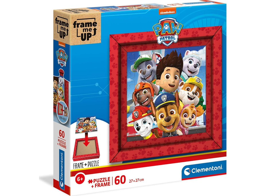 CLEMENTONI Puzzle Frame Me Up Tlapková patrola 60 dílků
