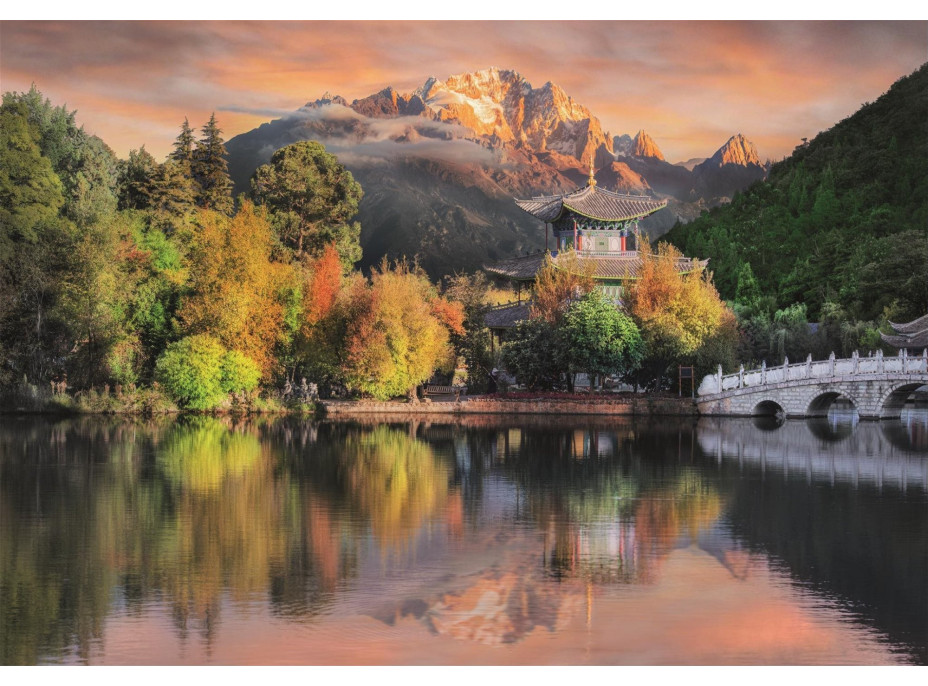 CLEMENTONI Puzzle Pohled na Lijiang, Čína 1500 dílků