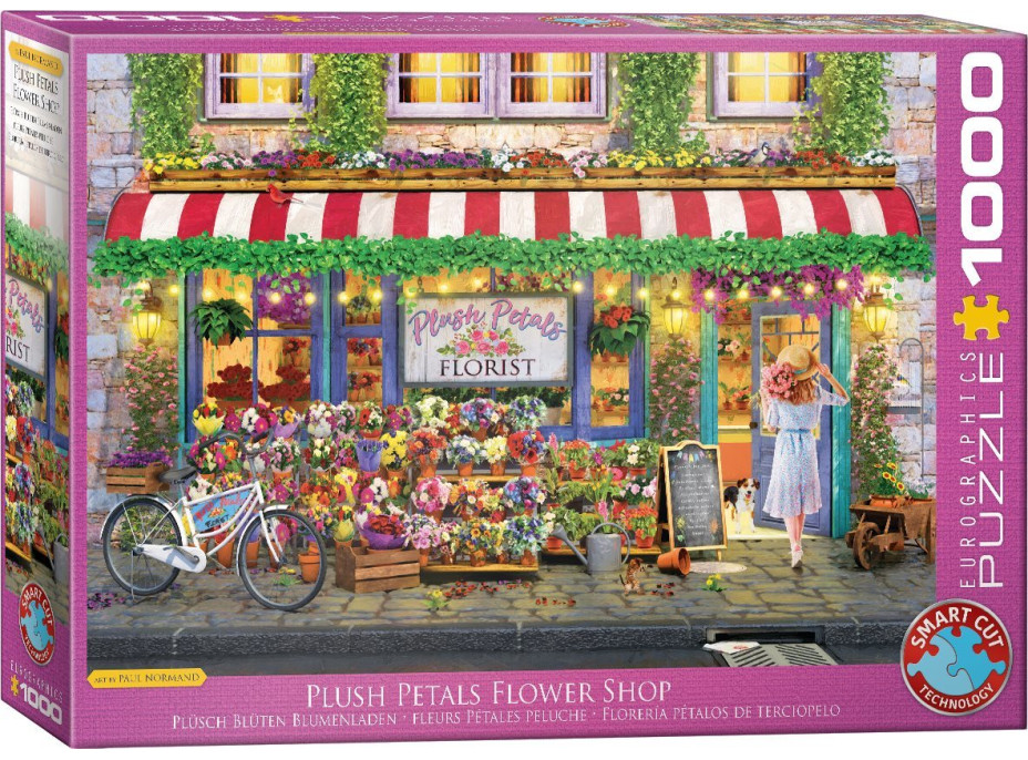 EUROGRAPHICS Puzzle Květinářství Plush Petals 1000 dílků